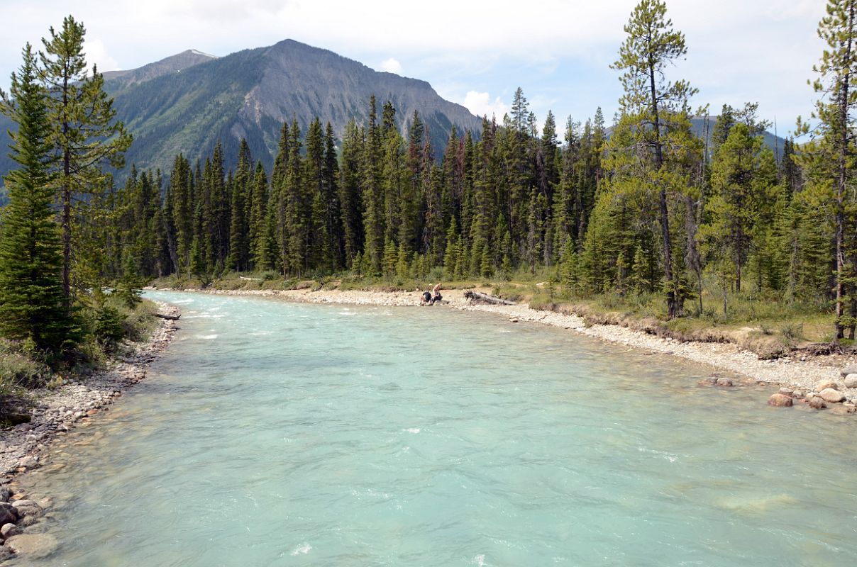 01 River With Tumbling Peak Beyond Next To Paint Pots Off Kootenay Banff Windermere Highway 93